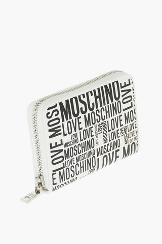 LOVE all over logo faux leather wallet