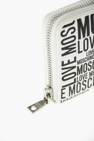 LOVE all over logo faux leather wallet