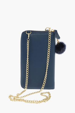 LOVE faux leather wallet with removable shoulder strap