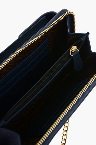 LOVE faux leather wallet with removable shoulder strap