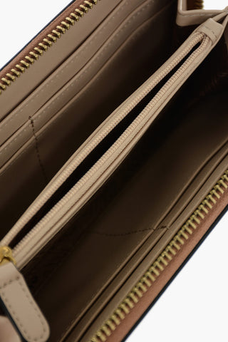 LOVE faux leather wallet with zip closure