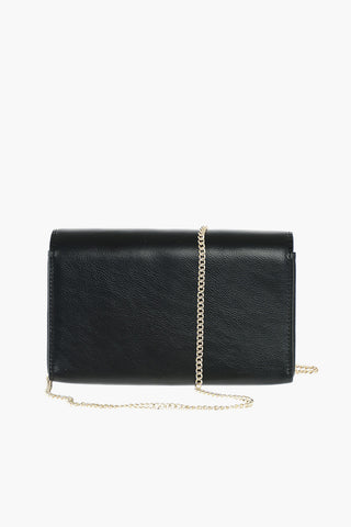LOVE faux leather crossbody bag with embossed logo