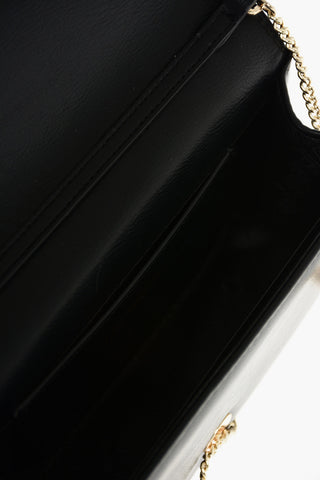 LOVE faux leather crossbody bag with embossed logo
