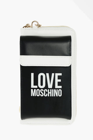 LOVE faux leather wallet with removable shoulder strap