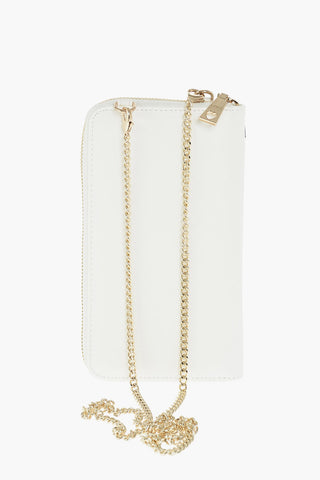 LOVE faux leather wallet with removable shoulder strap
