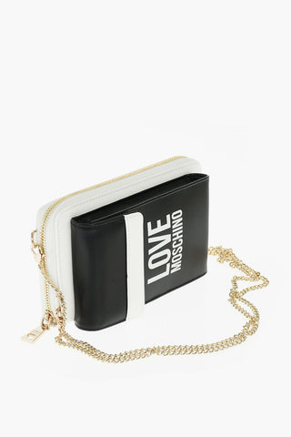 LOVE faux leather wallet with removable shoulder strap