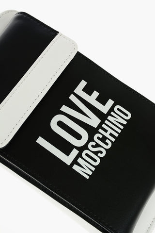 LOVE faux leather wallet with removable shoulder strap