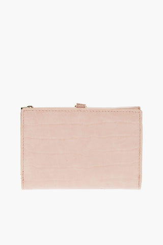 LOVE crocodile printed faux leather wallet