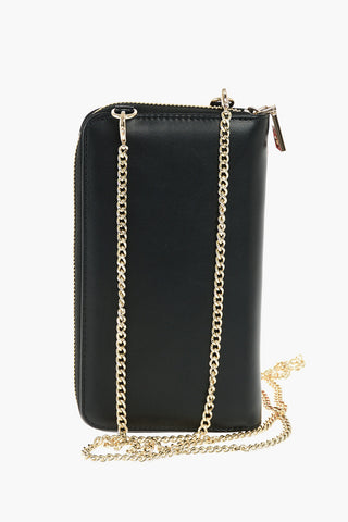 LOVE faux leather wallet with removable shoulder strap