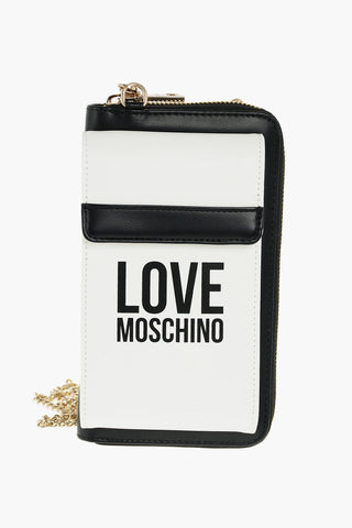 LOVE faux leather wallet with removable shoulder strap