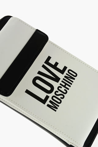 LOVE faux leather wallet with removable shoulder strap
