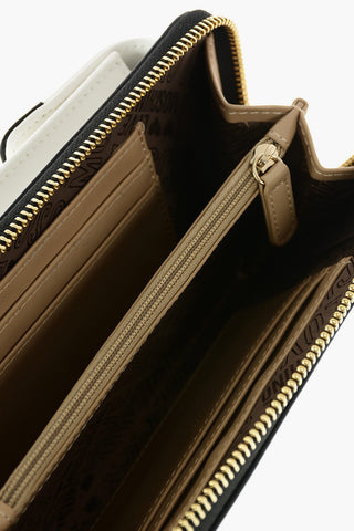 LOVE faux leather wallet with removable shoulder strap