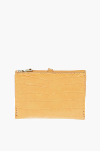 LOVE crocodile printed faux leather wallet