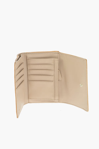LOVE crocodile printed faux leather wallet