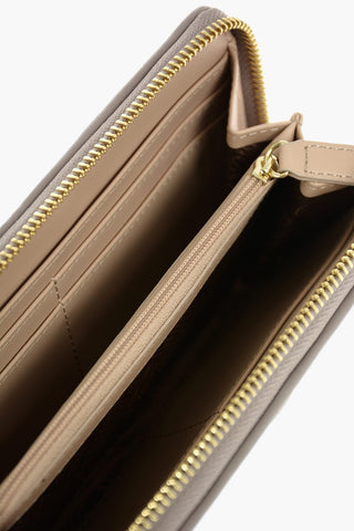 LOVE quilted faux leather wallet with zip closure