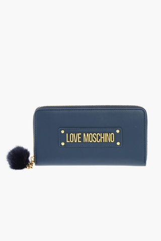 LOVE faux leather wallet with zip closure