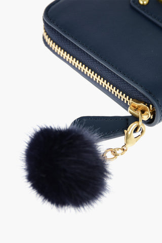 LOVE faux leather wallet with zip closure