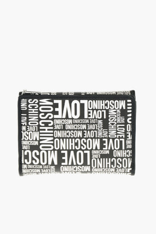 LOVE all over logo faux leather wallet