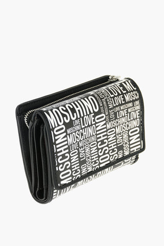 LOVE all over logo faux leather wallet