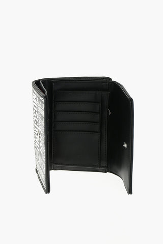 LOVE all over logo faux leather wallet