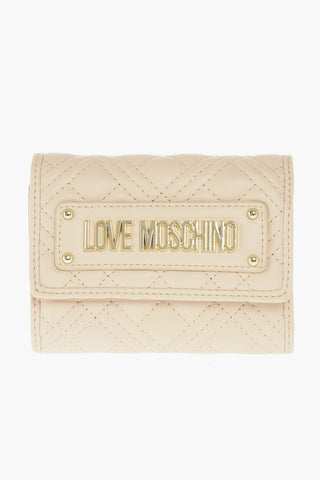 LOVE quilted faux leather wallet