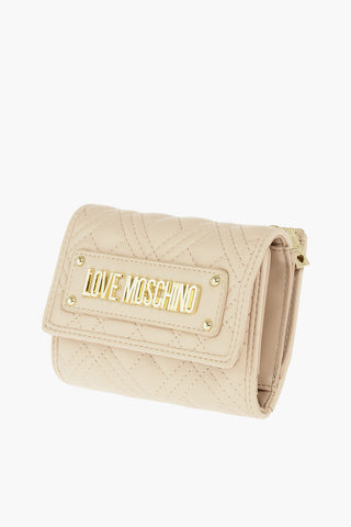 LOVE quilted faux leather wallet