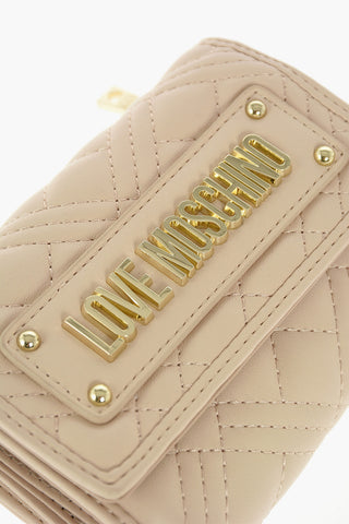 LOVE quilted faux leather wallet