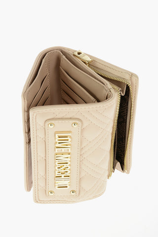 LOVE quilted faux leather wallet