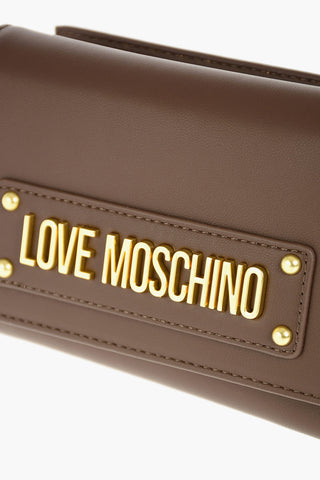 LOVE Faux-leather Wallet embellished with Pom-pom
