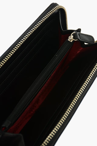 LOVE faux leather wallet with zip closure