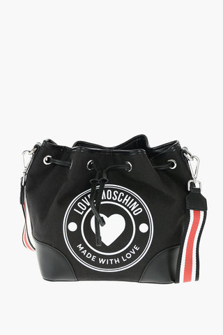 LOVE borsa a secchiello con stampa frontale