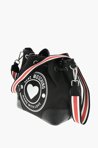 LOVE borsa a secchiello con stampa frontale