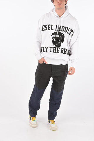 two tone S-ALBY-X1 sweatshirt with hood