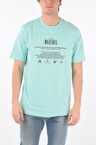 t-shirt T-JUST-E9 in cotone organico con stampa frontale