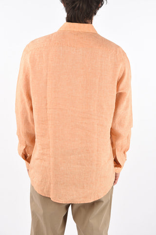 EZ LUXURY camicia in lino collo francese