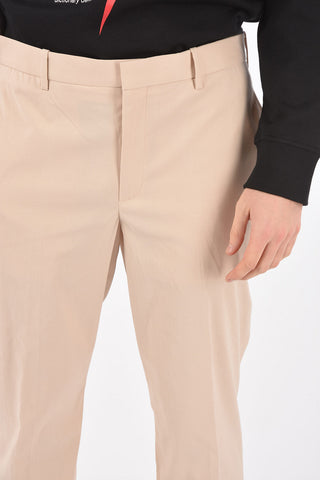 slim fit belt loops trousers