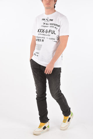 t-shirt girocollo T-JUST-FOLDED stampata