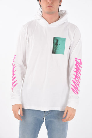 felpa leggera T-JUST-LS-HOOD-X30 con cappuccio