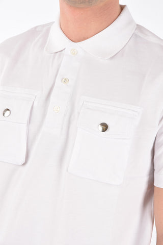double layer 3 buttons T-ERPOLOCK polo shirt with front breast pockets