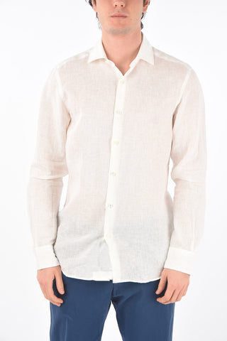 EZ LUXURY linen spread collar shirt