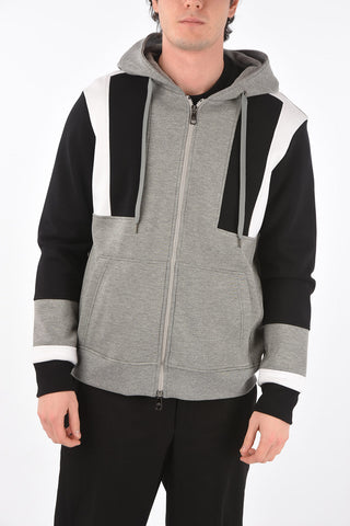 felpa con cappuccio e chiusura zip