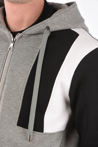 felpa con cappuccio e chiusura zip