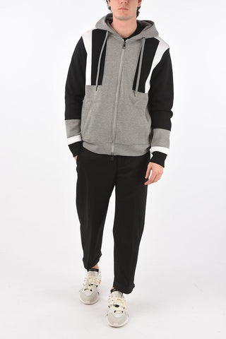 felpa con cappuccio e chiusura zip