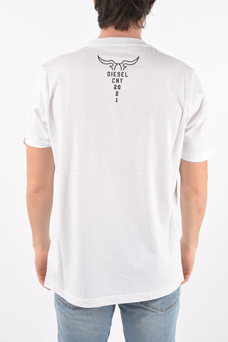 crew-neck t-shirt CL-T-JUST-O with maxi print on the front