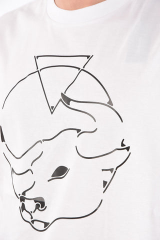 crew-neck t-shirt CL-T-JUST-O with maxi print on the front