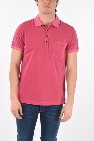 pique' 4 buttons T-KAL-2 polo shirt with breast pocket