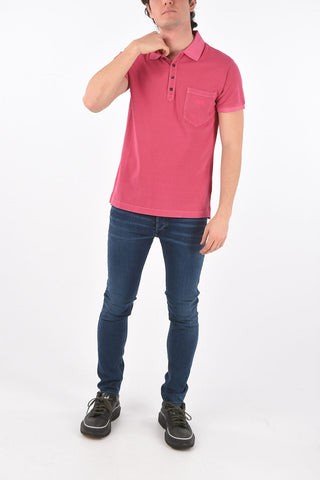 pique' 4 buttons T-KAL-2 polo shirt with breast pocket