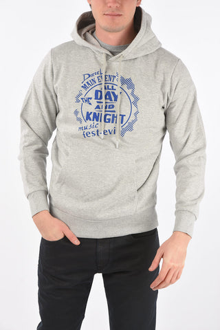 maxi front printed S-GIRK-HOOD-K40 sweatshirt with hood