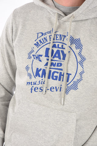 maxi front printed S-GIRK-HOOD-K40 sweatshirt with hood
