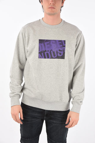 crew-neck S-GIRK-K31 sweatshirt with front print